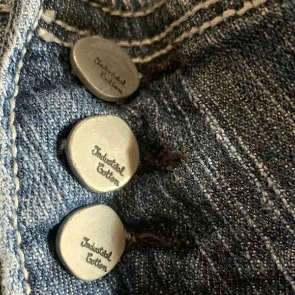 Industrial Cotton size 15 Stylish Blue Boot Cut Jeans - Picture 3 of 10